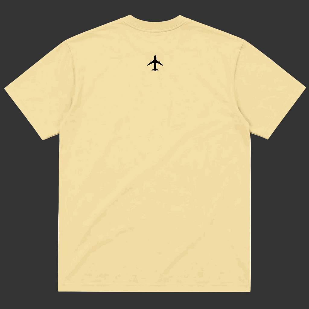 V1 T-Shirt Desert Sand heavyweight cotton oversized casual tee with embroidered V1 logo