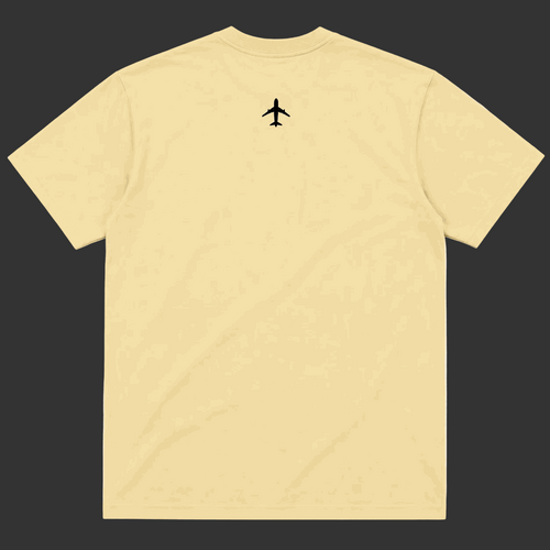 V1 T-Shirt Desert Sand heavyweight cotton oversized casual tee with embroidered V1 logo