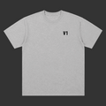 V1 T-Shirt Runway Grey heavyweight cotton oversized tee with embroidered V1 chest mark